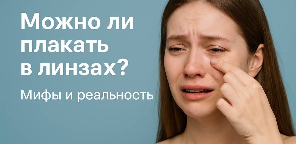 Можно ли плакать в контактных линзах