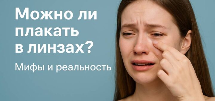 Можно ли плакать в контактных линзах